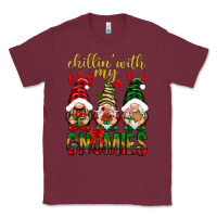 Burgundy Chillin' with my gnomes Classic Tee - NancyCooperArtShop