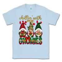 Dusty Blue Chillin' with my gnomes Classic Tee - NancyCooperArtShop