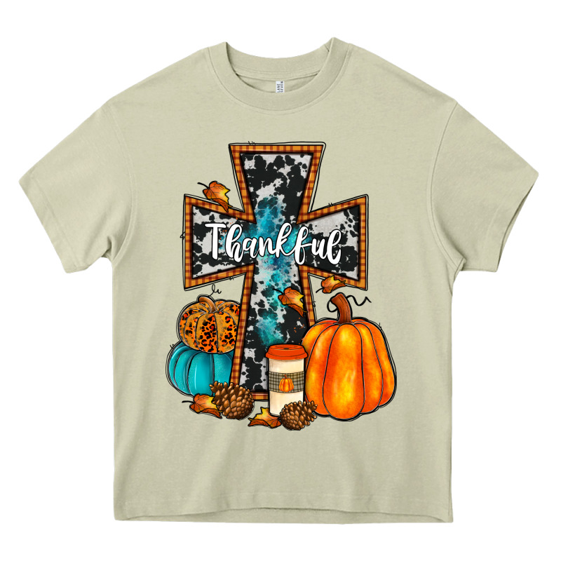 Thankful Cross Heavy Core Tee by JahusDesignShop | Teevron