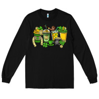 Black St. Patrick's Day coffee cups Long Sleeve Tee - HowdyJamesFarm