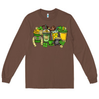 Chestnut St. Patrick's Day coffee cups Long Sleeve Tee - HowdyJamesFarm