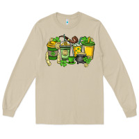 Mushroom St. Patrick's Day coffee cups Long Sleeve Tee - HowdyJamesFarm