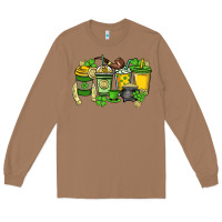 Toasted Coconut St. Patrick's Day coffee cups Long Sleeve Tee - HowdyJamesFarm