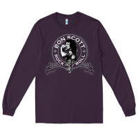 Plum Bon Scott Rock n' Roll Lion Shield Long Sleeve Tee - trangStudio