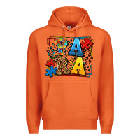 Carrot autism leopard frame para Premium Hoodie - LillyAllenDesigns
