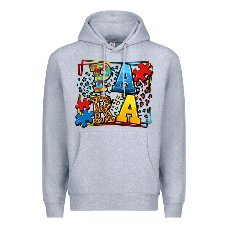 Autism Leopard Frame Para Premium Hoodie by LillyAllenDesigns | Teevron