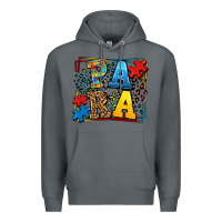 Rock autism leopard frame para Premium Hoodie - LillyAllenDesigns