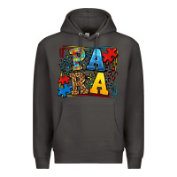 Smoke autism leopard frame para Premium Hoodie - LillyAllenDesigns