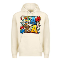 Tofu autism leopard frame para Premium Hoodie - LillyAllenDesigns