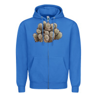 True Royal brown flowered cactus Zipper Hoodie - LillyAllenDesigns