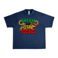 Navy dream but stay woke juneteenth Urban Heavy Tee - CowGirlArtShop