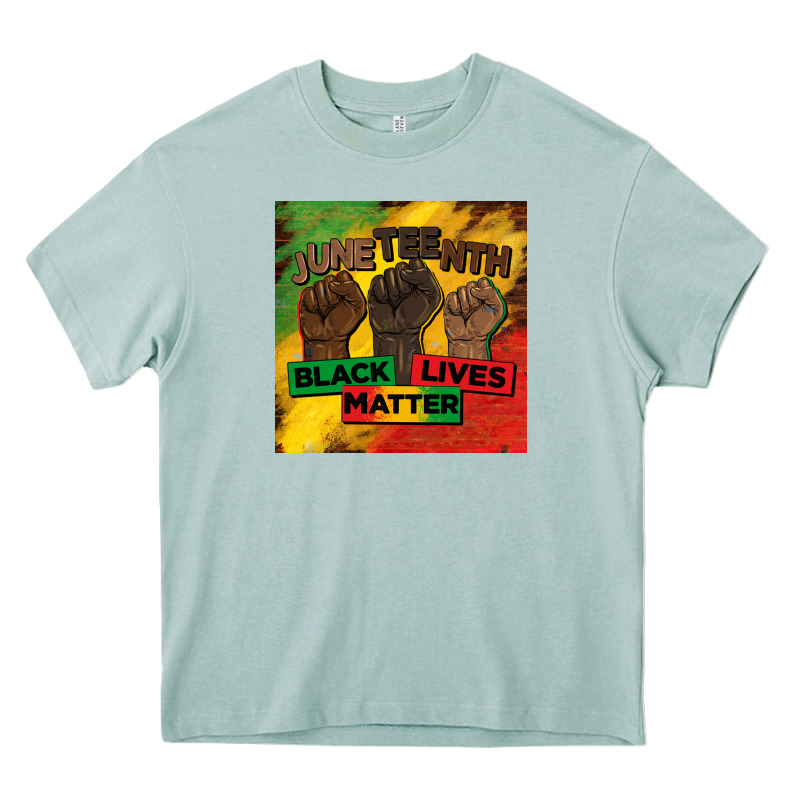 Juneteenth Black Lives Matter Mug  Coaster Heavy Core Tee by BarkalooDesign | Teevron