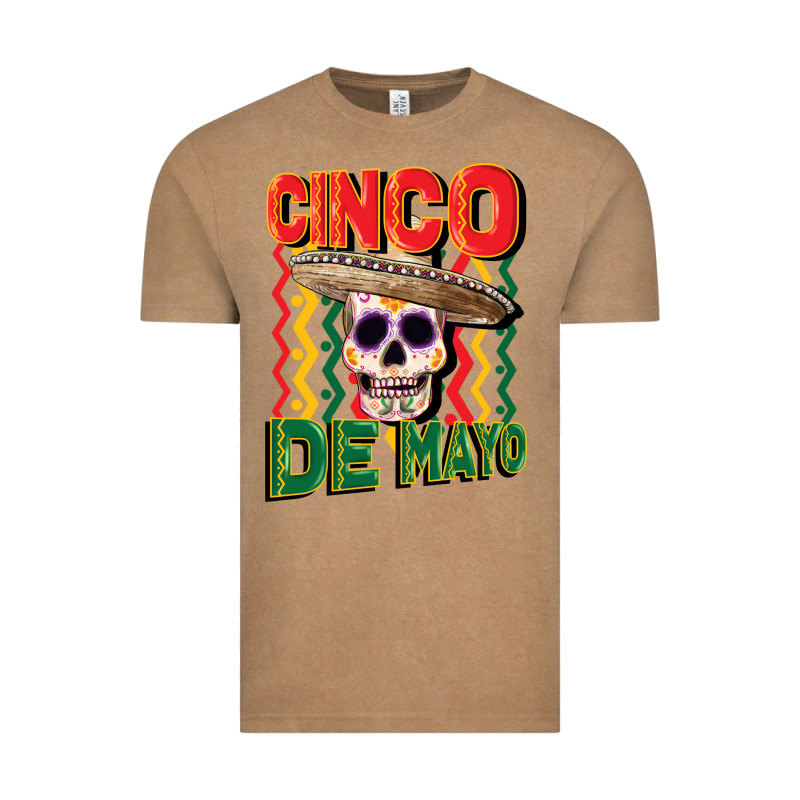 Cinco De Mayo With Skull Vintage Tee by CowGirlArtShop | Teevron