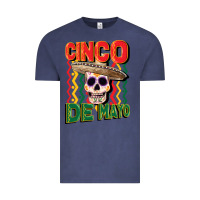 Vintage Denim cinco de mayo with skull Vintage Tee - CowGirlArtShop