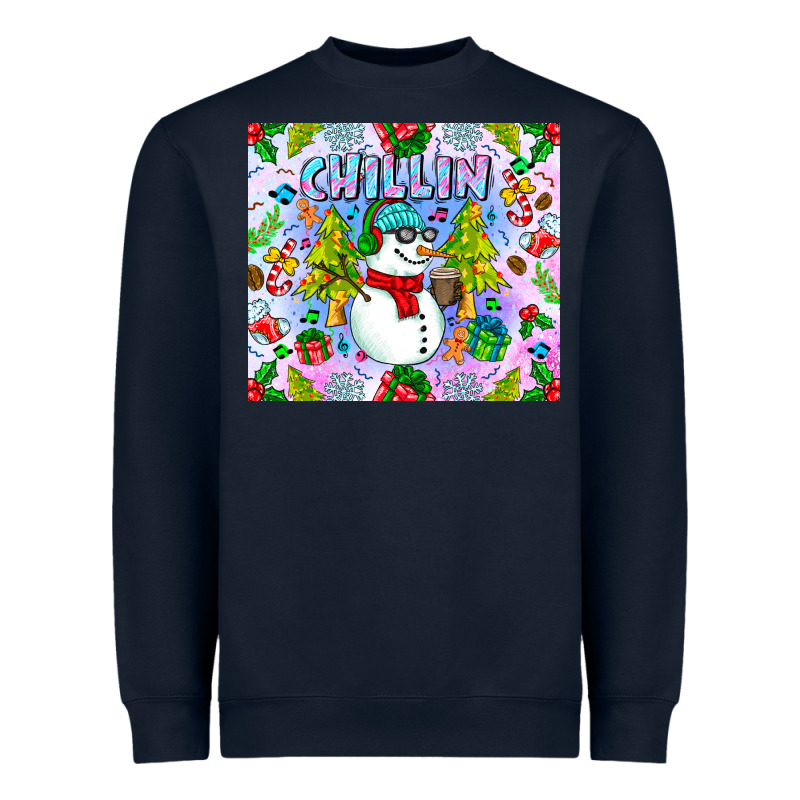 Chillin Snow Heavyweight Sweatshirt by CowhideDigitalArt | Teevron