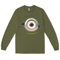 Army Green Carl Side Smile Long Sleeve Tee - trangStudio