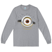 Heather Grey Carl Side Smile Long Sleeve Tee - trangStudio