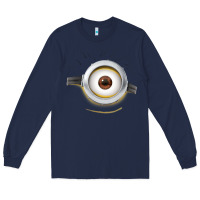 Navy Carl Side Smile Long Sleeve Tee - trangStudio