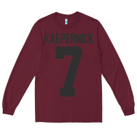 Burgundy Men Colin Kaepernick Football 7 Gift Long Sleeve Tee - trangStudio
