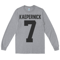 Heather Grey Men Colin Kaepernick Football 7 Gift Long Sleeve Tee - trangStudio