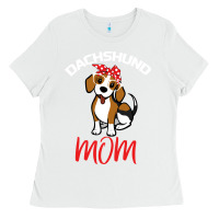 White Dachshund Mom Ladies Tee - Bettercallsaul
