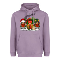 Lavender Christmas choir gnomes Heavyweight Hoodie - BarkalooDesign