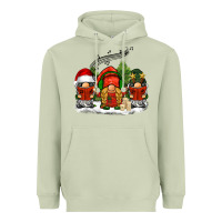 Matcha Christmas choir gnomes Heavyweight Hoodie - BarkalooDesign