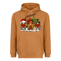 Meerkat Christmas choir gnomes Heavyweight Hoodie - BarkalooDesign