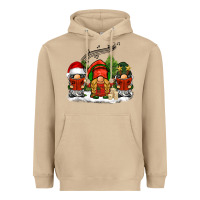 Mushroom Christmas choir gnomes Heavyweight Hoodie - BarkalooDesign