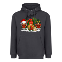 Smoke Christmas choir gnomes Heavyweight Hoodie - BarkalooDesign
