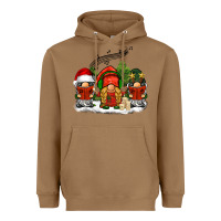 Toasted Coconut Christmas choir gnomes Heavyweight Hoodie - BarkalooDesign