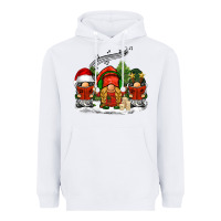 White Christmas choir gnomes Heavyweight Hoodie - BarkalooDesign