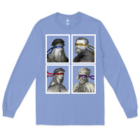 Colony Blue Ninja Artists Leonardo Donatello Raphael Michelangelo Parody Renaissan Long Sleeve Tee - trangStudio
