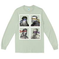 Matcha Ninja Artists Leonardo Donatello Raphael Michelangelo Parody Renaissan Long Sleeve Tee - trangStudio