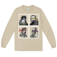 Mushroom Ninja Artists Leonardo Donatello Raphael Michelangelo Parody Renaissan Long Sleeve Tee - trangStudio