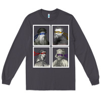Smoke Ninja Artists Leonardo Donatello Raphael Michelangelo Parody Renaissan Long Sleeve Tee - trangStudio
