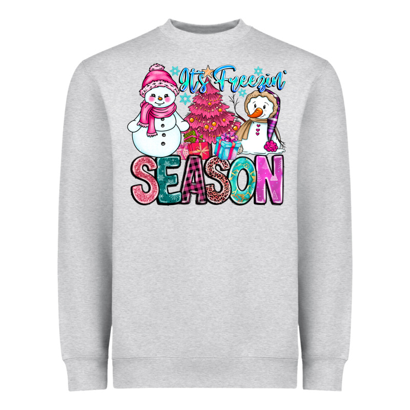 It's Freezin Season Heavyweight Sweatshirt by CowhideDigitalArt | Teevron
