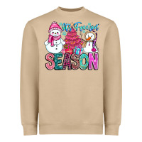 Mushroom It's Freezin Season Heavyweight Sweatshirt - CowhideDigitalArt
