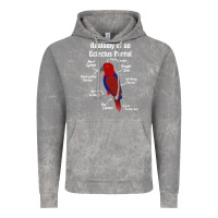 Cloud Rock Anatomy of a female Eclectus Parrot Vintage Hoodie - trangStudio