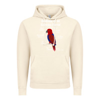 Vintage Artic Anatomy of a female Eclectus Parrot Vintage Hoodie - trangStudio