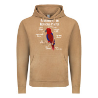 Vintage Camel Anatomy of a female Eclectus Parrot Vintage Hoodie - trangStudio