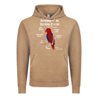 Vintage Coffee Anatomy of a female Eclectus Parrot Vintage Hoodie - trangStudio