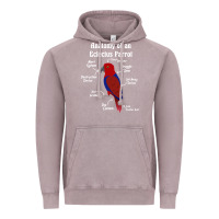 Vintage Zinc Anatomy of a female Eclectus Parrot Vintage Hoodie - trangStudio