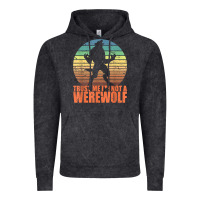 Vintage Black trust me i'm not a werewolf men boys halloween costume Vintage Hoodie - trangStudio