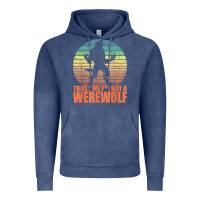 Vintage Denim trust me i'm not a werewolf men boys halloween costume Vintage Hoodie - trangStudio