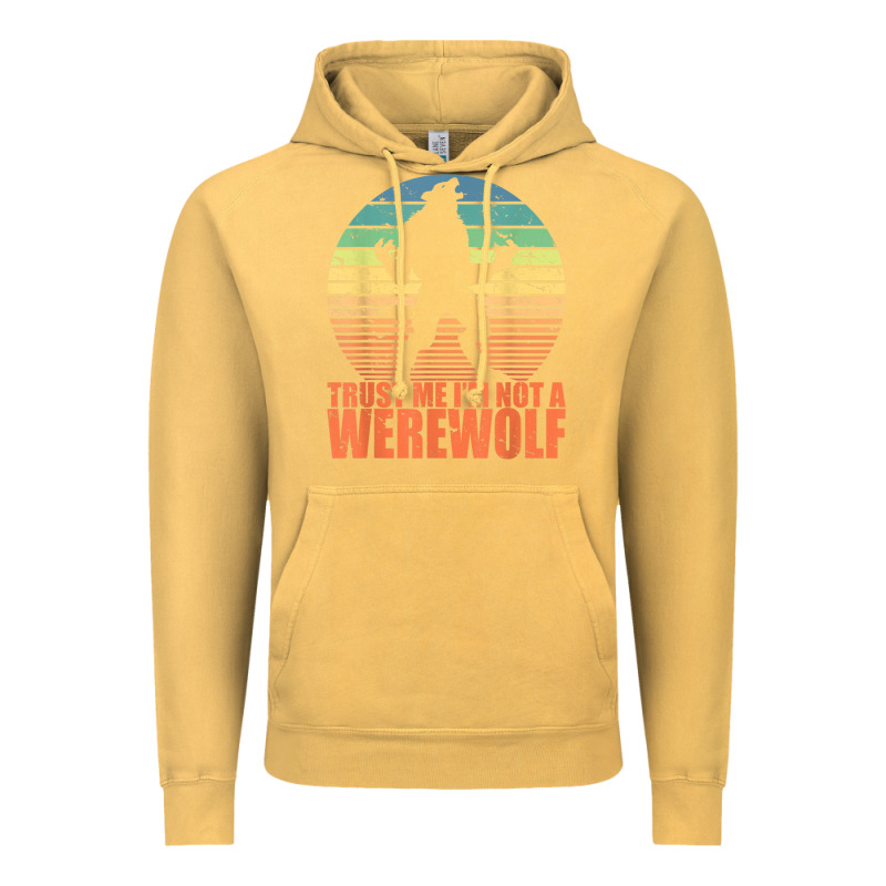 Trust Me I'm Not A Werewolf Men Boys Halloween Costume Vintage Hoodie by trangStudio | Teevron