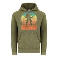 Vintage Olive trust me i'm not a werewolf men boys halloween costume Vintage Hoodie - trangStudio