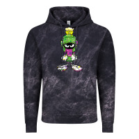 Cloud Black Marvin The Martian Glitch Vintage Hoodie - trangStudio