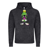 Vintage Black Marvin The Martian Glitch Vintage Hoodie - trangStudio