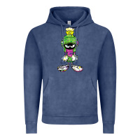 Vintage Denim Marvin The Martian Glitch Vintage Hoodie - trangStudio